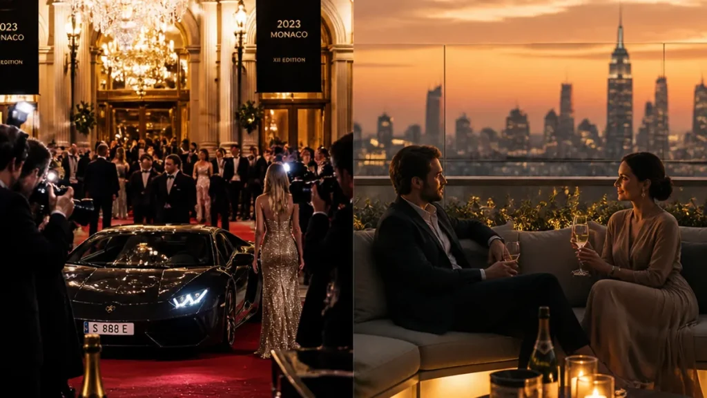 Luxury gala versus private moments